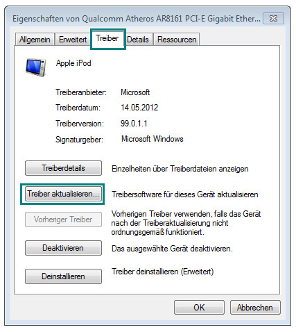 Treiber aktualisieren